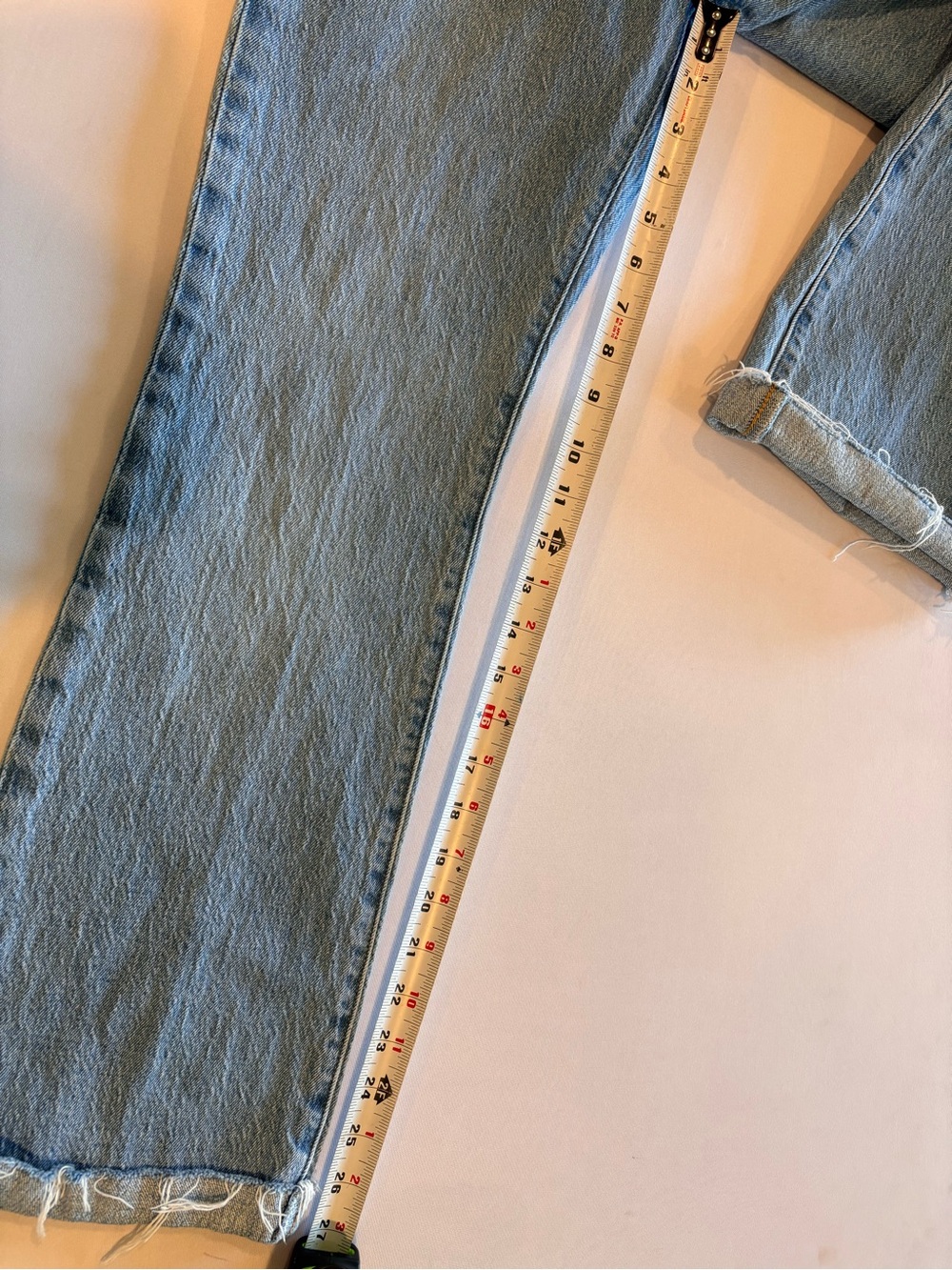 LEVI’S Ribcage High Rise Light Blue Light Wash Straight Leg Women's Jeans Sz 27 - Picture 7 of 14